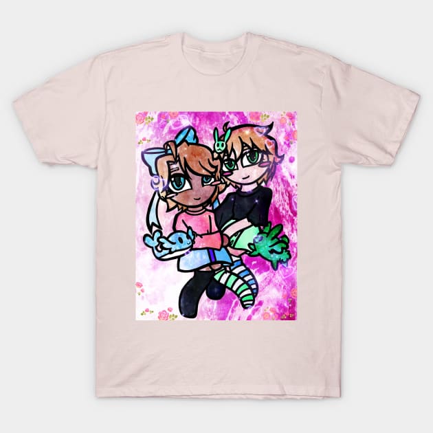 Hetalia - Pastel USUK T-Shirt by ScribbleSketchScoo